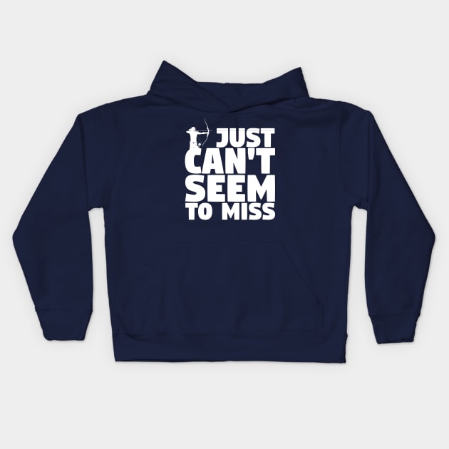 Can't Seem To Miss Kids Hoodie by ChrisPierreArt